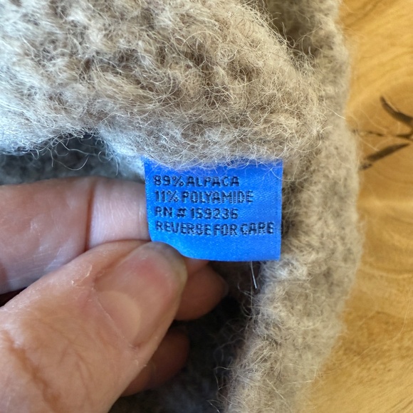 J MCLAUGHLIN MORITZ ALPACA BLEND KNIT 1/4 ZIP SWEATER LS SOFT COZY COMFY CHIC S - Picture 8 of 10